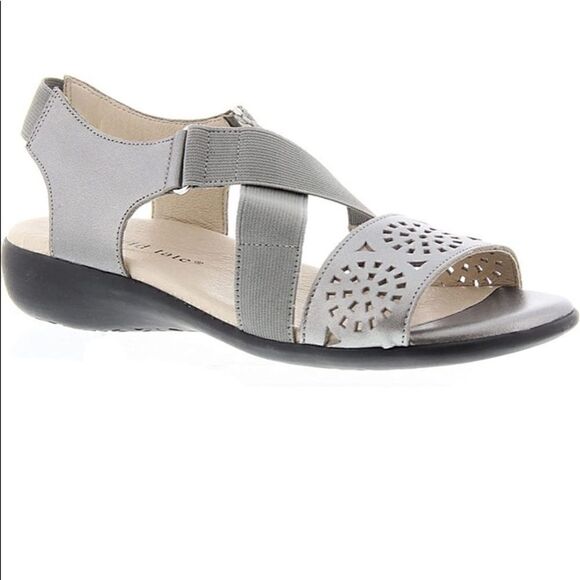 David Tate Leather Open Toe Casual Slingback - Picture 2 of 14